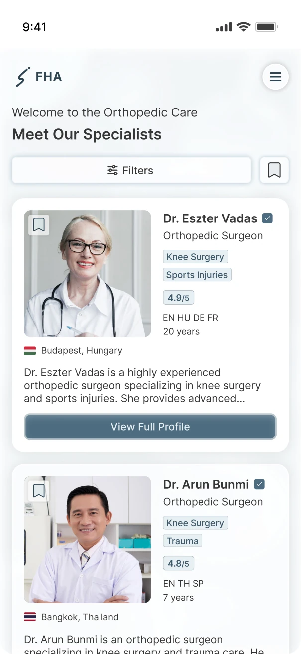 Find Healthcare Abroad mobile app